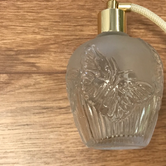 Vintage Art Glass Perfume Bottle Atomizer - Picture 9 of 10